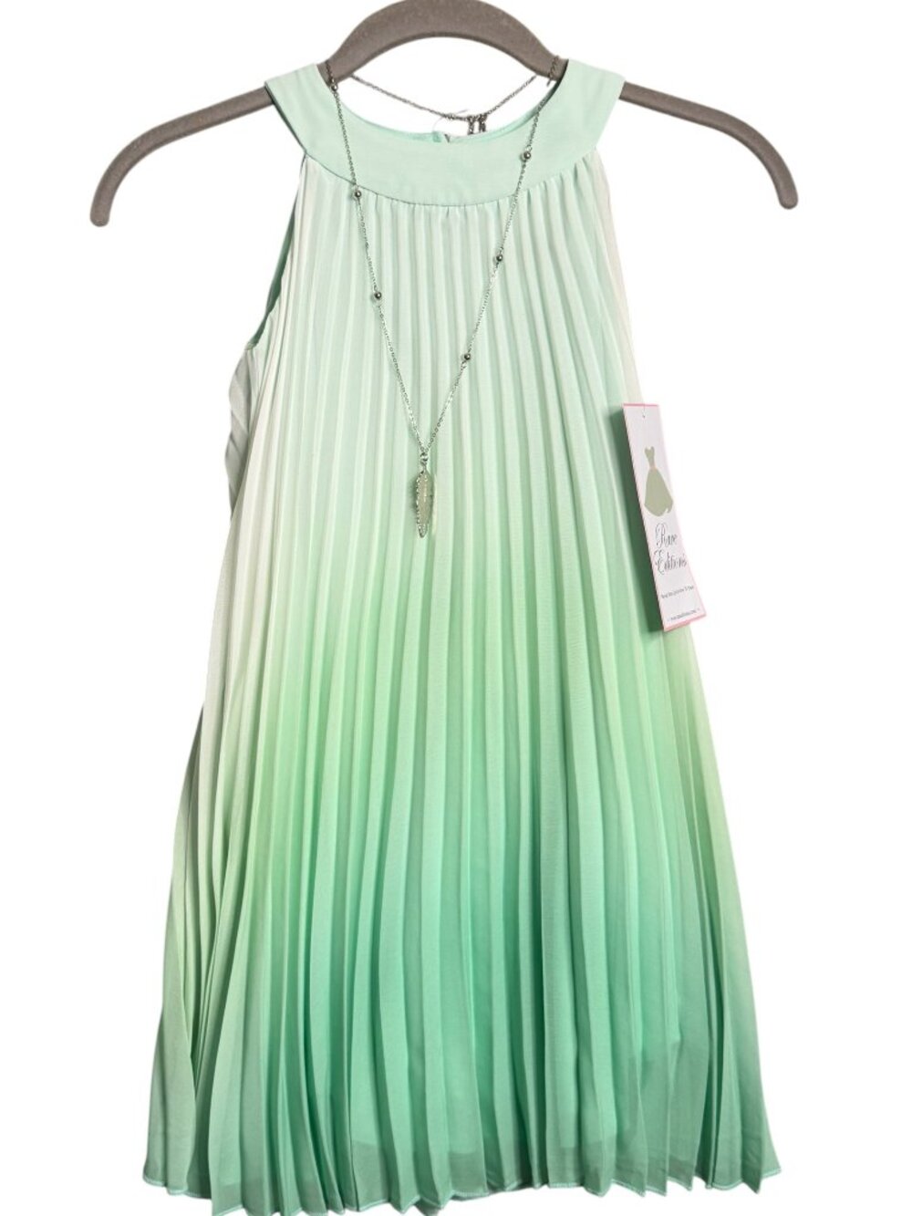 Rare Editions Seafoam Green Ombre Dress